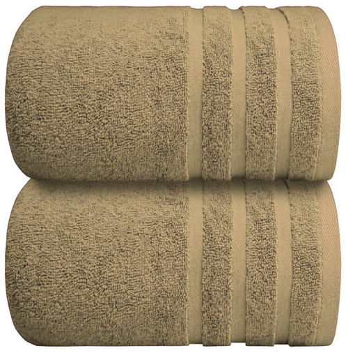 Extra-large cotton bath towels for added comfort